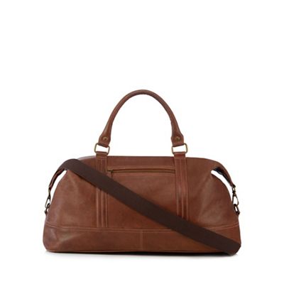 Tan 'Baxter' leather holdall bag